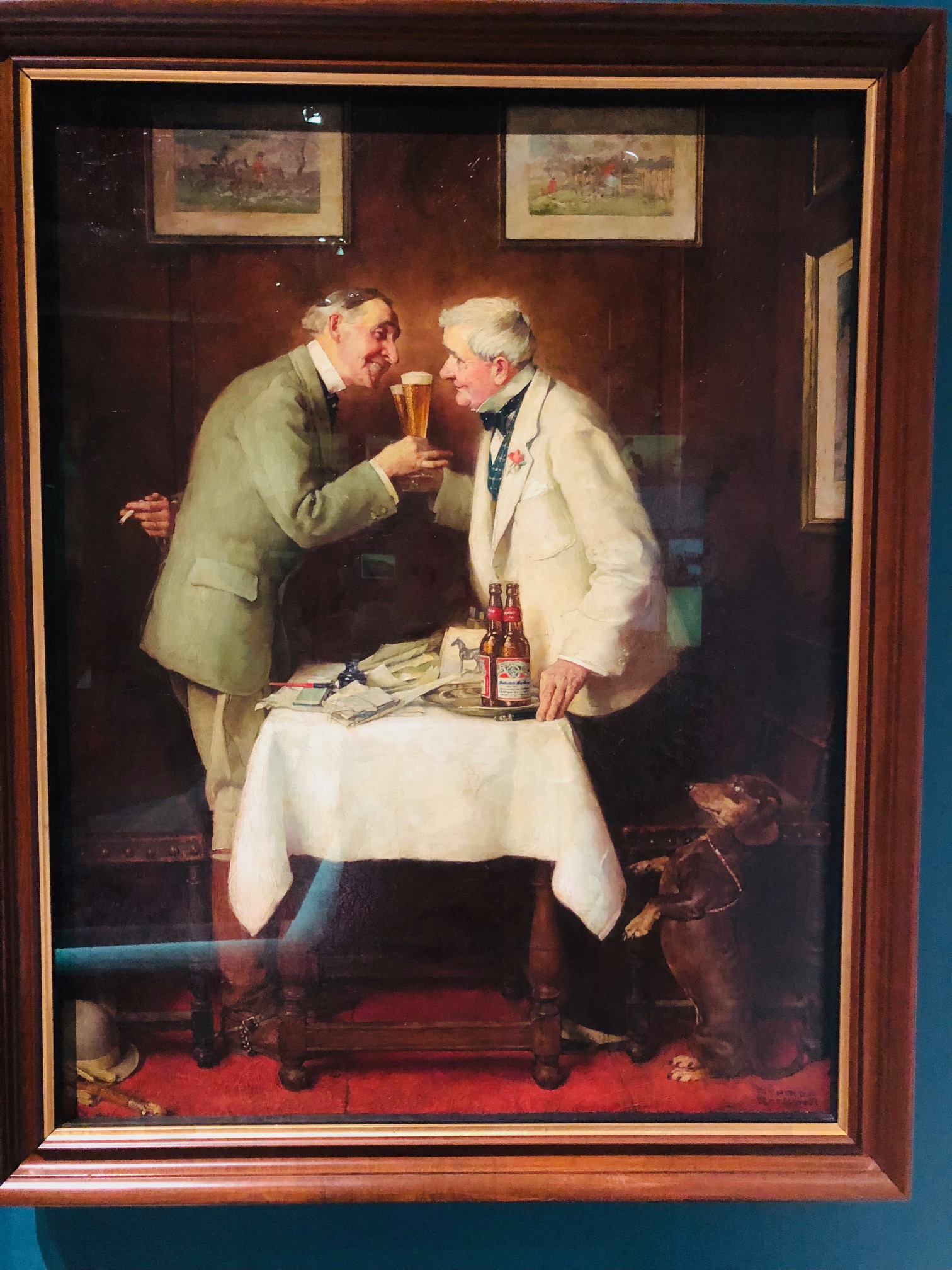 Norman Rockwell beer painting at the St. Louis History Museum